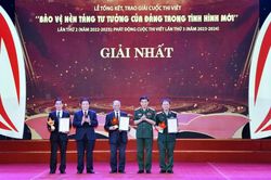 Báo CAND đoạt 2 giải, Giải báo chí bảo vệ nền tảng tư tưởng của Đảng