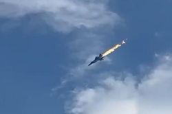 Video tiêm kích MiG-31 Nga rơi xuống hồ đóng băng