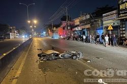 Xe máy chạy ngược chiều xảy ra tai nạn, 1 người chết, 1 người nguy kịch