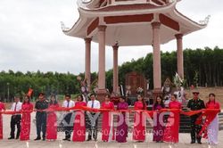 Bình Định: Khánh thành công trình xây dựng Bia di tích và mộ tập thể các liệt sĩ hy sinh tại đồi Xuân Sơn