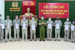 Giảm thời hạn chấp hành án phạt tù cho phạm nhân đợt Lễ 30/4 năm 2023