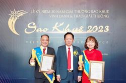 Agribank giành 'cú đúp' tại giải thưởng Sao Khuê 2023