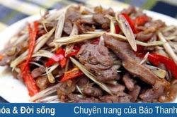Thịt ngỗng xào sả ớt