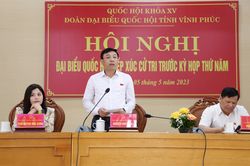 Cử tri huyện Tam Đảo đề nghị tăng chỉ tiêu biên chế cho cấp xã