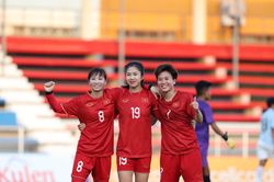 Thắng đậm Myanmar, Đội tuyển Nữ Việt Nam chạm tay vào vé bán kết