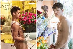 Chàng trai bán hoa vừa cởi bỏ lớp áo khoe ngực trần đã gây sốt MXH