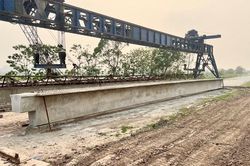 Giải quyết khó khăn mặt bằng thi công cầu Bến Mới nối Nam Định với Ninh Bình