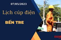 Lịch cúp điện hôm nay ngày 07/05/2023 tại Bến Tre