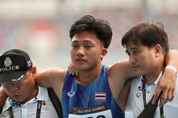 Thần đồng Thái Lan đang dẫn đầu thì đổ gục ở SEA Games
