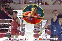 Nguyễn Trần Duy Nhất ngẩn người khi học trò bị xử thua cay đắng dù đánh cho võ sĩ Lào tơi tả