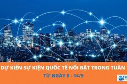 Dự kiến sự kiện quốc tế nổi bật tuần từ ngày 8/5-14/5