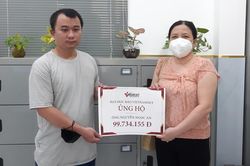 Trao gần 100 triệu đồng đến cụ ông Nguyễn Ngọc An