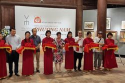Đa sắc màu tại triển lãm Tranh màu nước Phương Nam tại Hà Nội