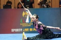 SEA Games 32: Dương Thúy Vi 'mở hàng' HCV cho Wushu Việt Nam