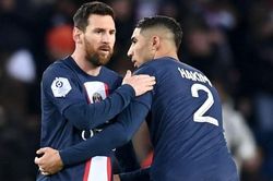 Hakimi nhận thẻ đỏ vì bảo vệ Messi