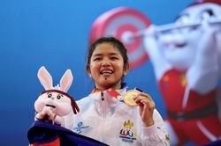 Tấm huy chương may mắn của nữ đô cử chủ nhà SEA Games 32