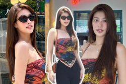 Thiên Ân hô biến 'khăn thành áo' thời thượng, outfit đơn giản nhưng cực hợp với ngày Hè