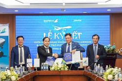 Jovita hợp tác với Bamboo Airways đưa nước uống kiềm lên máy bay