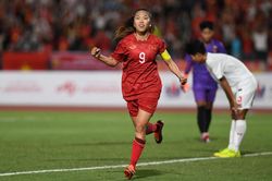 Hết hiệp 1: Tuyển nữ Việt Nam dẫn trước Myanmar 1-0