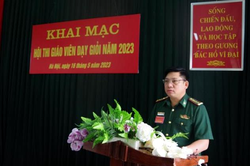 Hội thi Giáo viên dạy giỏi năm 2023 Trường Trung cấp 24 Biên phòng