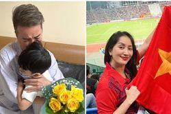Đàm Vĩnh Hưng ôm con khóc, Khánh Thi trẻ đẹp xem SEA Games