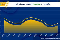 Chỉ số hàng hóa MXV- Index kết thúc chuỗi giảm liên tiếp bốn phiên