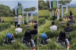 Đám cưới tổ chức ở ruộng lúa có một không hai, dân mạng nhìn xong chỉ thấy ngứa thay quan khách