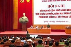 Quảng Ninh: Thiếu tướng Đinh Văn Nơi yêu cầu công an gần dân, cầu thị, không gây phiền hà về quản lý PCCC