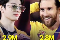 Hashtag số 1 YouTube: Jungkook BTS vượt qua siêu sao Messi