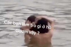 Đã xác định được 2 người 'tắm tiên' tại Hồ Gươm