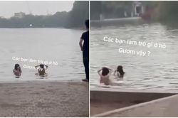 Xôn xao clip 2 người không mảnh vải che thân, tắm giữa hồ Hoàn Kiếm: Chính quyền vào cuộc xác minh