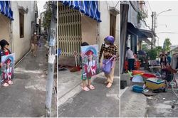 'Tân trạng nguyên' vừa tốt nghiệp lớp lá về làng và màn chúc mừng cực đáng yêu của cô chú hàng xóm