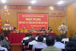 Đại biểu Quốc hội tỉnh tiếp xúc cử tri huyện Điện Biên