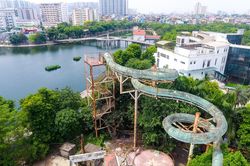 Bắt đầu tháo dỡ các công trình vi phạm trong công viên Tuổi trẻ Thủ đô