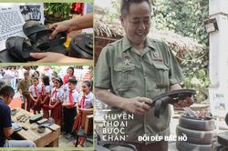 Tận mắt xem 'Huyền thoại bước chân' kể chuyện đôi dép Bác Hồ