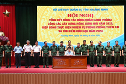 Bộ CHQS tỉnh Quảng Ninh: Tổng kết công tác đóng quân canh phòng, công tác xây dựng nông thôn mới năm 2022