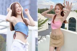 Hot girl Thái Lan diện áo yếm khoe body đẹp mê mẩn
