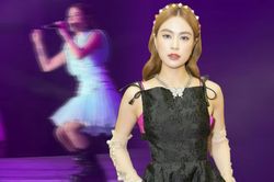 Bị 'quay lén' từ trong cánh gà, giọng hát Hoàng Thùy Linh bị nhận xét: 'Không thật lắm'!
