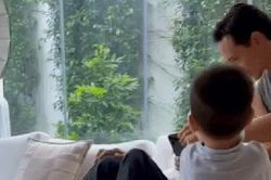 Leon nhà Hồ Ngọc Hà có hành động đáng yêu với ông bà nội