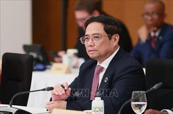 Thủ tướng Phạm Minh Chính dự và phát biểu tại phiên thứ hai Hội nghị thượng đỉnh G7 mở rộng
