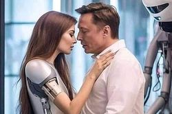 Sự thật về những hình ảnh tỷ phú Elon Musk ôm hôn robot khiến ai nhìn cũng sốc