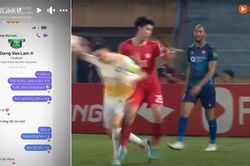 Nhâm Mạnh Dũng gửi lời xin lỗi thủ thành Văn Lâm sau pha húc ngã tại V-League