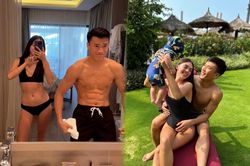 Đỉnh như gia đình Bùi Tiến Dũng: Chồng sở hữu body 6 múi, Vợ Tây 'hút mắt' với sắc vóc đẹp không tì vết