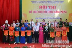 Cao Lộc: 18 thí sinh tham gia Hội thi Bí thư chi bộ giỏi Cụm số 4