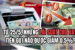 Từ 25/5, những lãi suất cho vay, tiền gửi nào được giảm 0,5%?