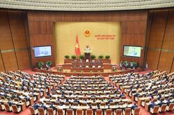 Ngày 24/5, Quốc hội thảo luận về dự án Luật Đấu thầu (sửa đổi), Luật Phòng thủ dân sự