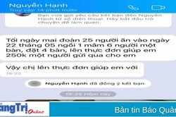 Mạo danh giáo viên đặt ăn uống rồi…lặn mất tăm
