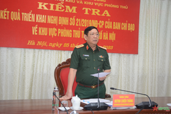 Xây dựng khu vực phòng thủ Thành phố Hà Nội ngày càng vững chắc