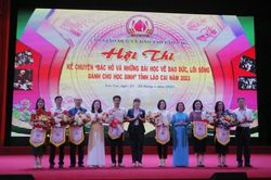 Lào Cai thi kể chuyện 'Bác Hồ và những bài học về đạo đức, lối sống dành cho học sinh'