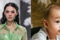 Vợ tây Bùi Tiến Dũng lần đầu khoe cận mặt quý tử